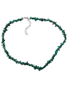 18" Malachite Chip Necklace & Ext Chain (1pc) NETT