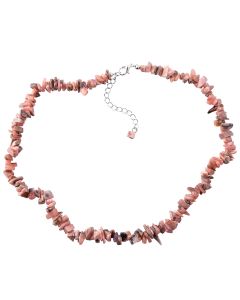 18" Chip Rhodochrosite Necklace + ext chain  