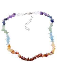 18" Chakra Chip Necklace & Ext Chain (1pc) NETT