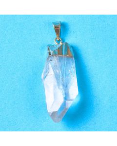 Crystal Point Pendant, Gold Plated (1pc) NETT