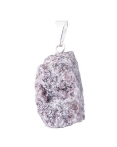 Pendant Rough Lepidolite Silver Plated Bail (1pc) NETT