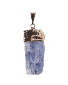 Pendant Rough Blue Kyanite Gold Plated Bail (1pc) NETT