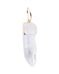 Crystal Point Pendant, Gold Plated (1pc) NETT