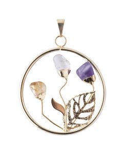 Happiness Garden Pendant, Gold Plated (1pc ) 