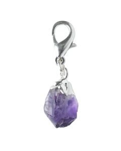 Mini Amethyst Point Charm Silver Plated (1 Piece) NETT