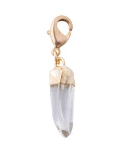 Mini Quartz Point Charm Gold Plated (1 Piece) NETT