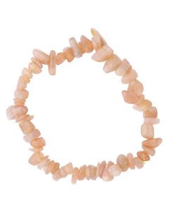 7.5" Pink Moonstone Chip Bracelet (1 Piece) NETT