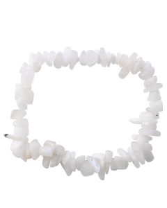 7.5" Rainbow Moonstone Chip Bracelet (1pc) NETT