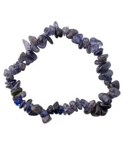 7.5" Iolite Chip Bracelet (1pc) 