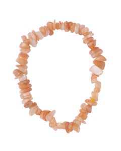 7.5" Sunstone Chip Bracelet A Grade (1pc) 