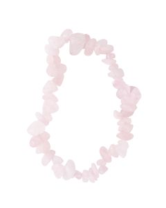 7.5" Rose Quartz Chip Bracelet (1pc) NETT