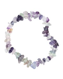 7.5" Fluorite Chip Bracelet (1pc) NETT