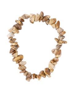 7.5" Picture Jasper Chip Bracelet (1pc) NETT