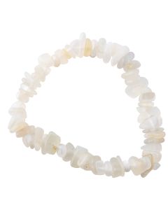 7.5" Freeform Moonstone Chip Bracelet (1pc) NETT