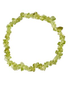 7.5" Freeform Peridot Chip Bracelet (1pc) NETT