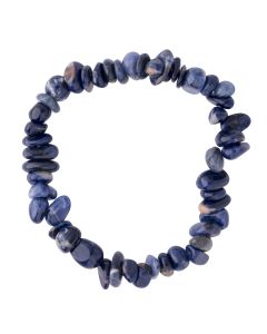 7.5" Freeform Sodalite Chip Bracelet (1pc) NETT