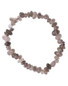 7.5" Freeform Smoky Quartz Chip Bracelet (1pc) NETT