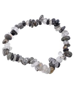 7.5" Freeform Chip Rutilated Quartz Bracelet (1 Piece) NETT