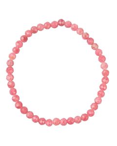 4mm Faceted Thulite Bracelet (1pc)
