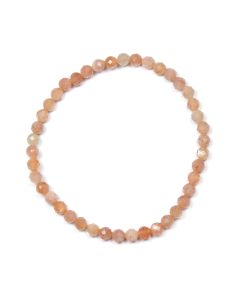 4mm Faceted Pink Moonstone Bracelet (1pc) NETT