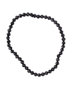 4mm Faceted Black Tourmaline Bracelet (1pc) 