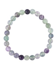 6mm Fluorite Bead Bracelet (1pc) NETT