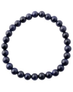 6mm Blue Goldstone Bead Bracelet (1piece) NETT