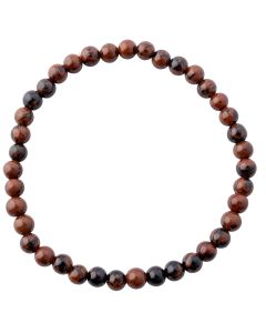 4mm Mahogany Obsidian Bead Bracelet (1pc) NETT