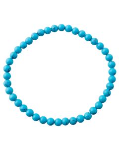 4mm Recon. Turquoise Bead Bracelet (1pc) NETT