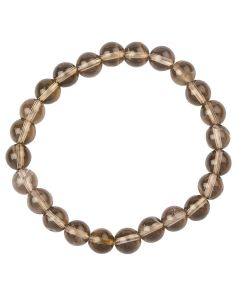 8mm Smoky Quartz Bead Bracelet  (1pc)