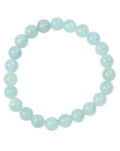 8mm Aquamarine Bead Bracelet (1pc)