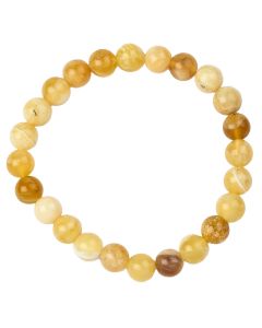 8mm Yellow Opal Bead Bracelet (1pc)