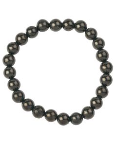 8mm Jet Bead Bracelet (1pc)