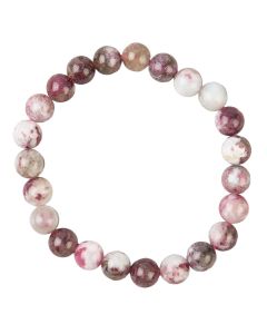 8mm Rubellite Bead Bracelet (1pc)