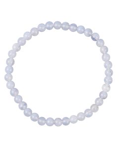 4mm Blue Lace Agate (A) Bead Bracelet  (1pc)