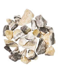 Zebra Calcite, Mexico 1.6-2.5" (unsized by the kg) 