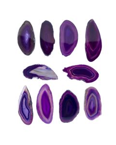 A0 Agate Slice Purple (up to 2") (10pcs) NETT