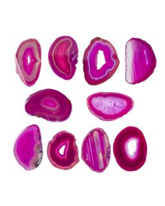 A0 Agate Slice Pink (up to 2") (10pcs) NETT