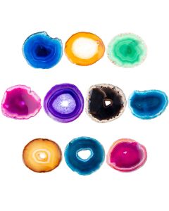 A3 Agate Slice Mix (2.5&quot; to 3&quot;) (10 Pieces) NETT