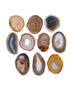 A4 Agate Slice Natural (3&quot; to 4&quot;) (10 Piece) NETT