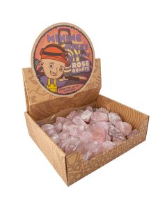 Mining Mike's Rough Rose Quartz Retail Box (40 Piece) NETT