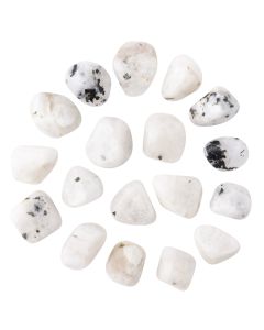 Rainbow Moonstone Small Tumblestone 10-20mm, India (100g) NETT