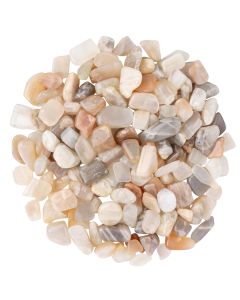 Moonstone Small Tumblestone 10-20mm, India (250g) NETT