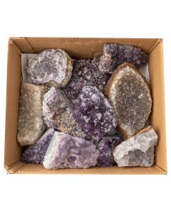 Amethyst Druze 4th Grade Bulk & Unsized, Brazil (25KG Carton) NETT