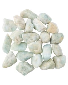 Aquamarine B Grade Extra Large Tumblestone 30-50mm, Brazil (500g) NETT
