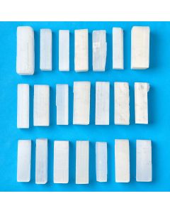 Selenite Sticks 5-6cm Thin approx 30pcs/kg (1kg) NETT