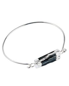 Bangle with Tourmaline, Silver Plated (1pc) NETT