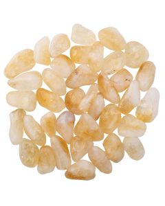 Citrine Heat Treated B Grade Medium Tumblestone 20-30mm, Brazil (250g) NETT