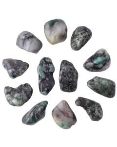 Emerald Medium Tumblestone 20-30mm (100g) NETT