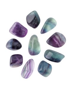 Fluorite 1st Grade Medium Tumblestone 20-30mm, China (100g) NETT